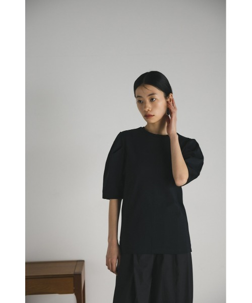 STYLEMIXER（スタイルミキサー）の「タックスリーブT（Tシャツ/カットソー・レディース・ライトベージュ/グリーン/ブラック/ホワイト・FREE）」の15枚目の写真