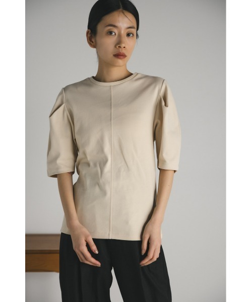 STYLEMIXER（スタイルミキサー）の「タックスリーブT（Tシャツ/カットソー・レディース・ライトベージュ/グリーン/ブラック/ホワイト・FREE）」の22枚目の写真