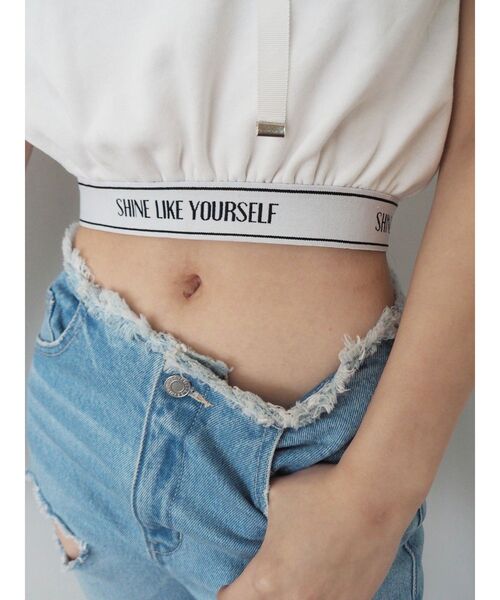 EVRIS（エヴリス）の「ロゴデザインコンパクトフーディ（スウェット・レディース・ブラック/ホワイト/グレー・FREE）」の17枚目の写真