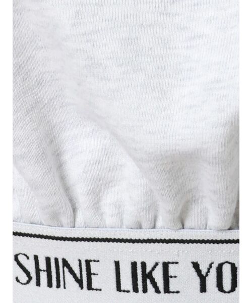 EVRIS（エヴリス）の「ロゴデザインコンパクトフーディ（スウェット・レディース・ブラック/ホワイト/グレー・FREE）」の9枚目の写真