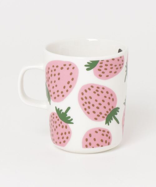 marimekko（マリメッコ）の「【アジア限定】Mansikka / mug 2,5dl（グラス/マグカップ/タンブラー・レディース・ベビーピンク・FREE）」の3枚目の写真