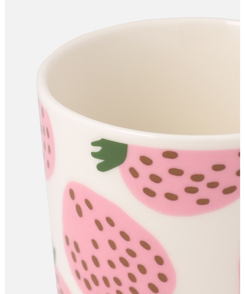 marimekko（マリメッコ）の「【アジア限定】Mansikka / mug 2,5dl（グラス/マグカップ/タンブラー・レディース・ベビーピンク・FREE）」の5枚目の写真