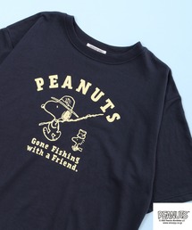 PEANUTS スヌーピー 裏毛 スウェット 半袖 Tシャツ