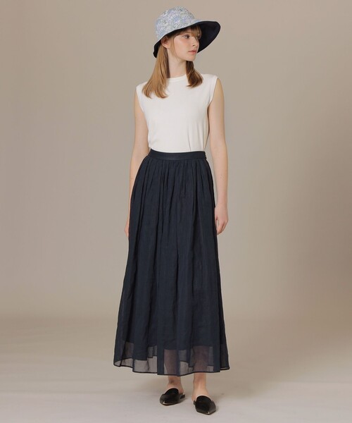 MACKINTOSH LONDON(マッキントッシュ ロンドン)の「ソフトコットンナイロンノースリーブニットプルオーバー(ニット/セーター・レディース・オフホワイト/ネイビー/ブルー系その他4・38)」の4枚目の写真