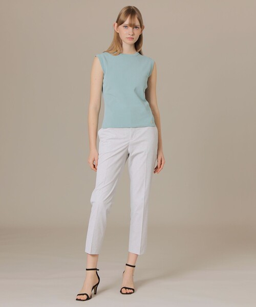 MACKINTOSH LONDON(マッキントッシュ ロンドン)の「ソフトコットンナイロンノースリーブニットプルオーバー(ニット/セーター・レディース・オフホワイト/ネイビー/ブルー系その他4・38)」の5枚目の写真