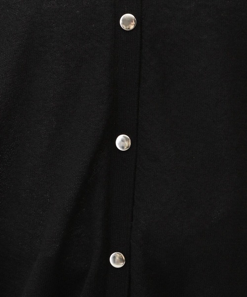 A part by（アパートバイ）の「ドロストシアーBIGカーディガン（カーディガン/ボレロ・レディース・アイボリー/ブラック/ライトブルー・FREE）」の16枚目の写真