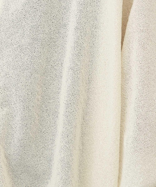 A part by（アパートバイ）の「ドロストシアーBIGカーディガン（カーディガン/ボレロ・レディース・アイボリー/ブラック/ライトブルー・FREE）」の20枚目の写真