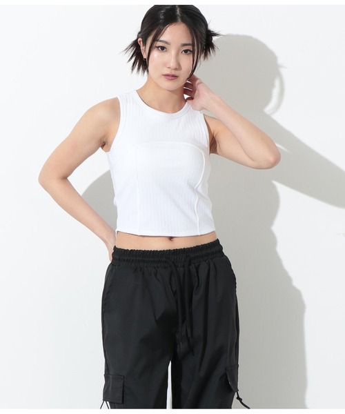 ANLIBERTY ANAP(アンリバティアナップ)の「アメリカンスリーブリブタンクトップ(タンクトップ・レディース・グリーン/ブラック/ホワイト・FREE)」の16枚目の写真