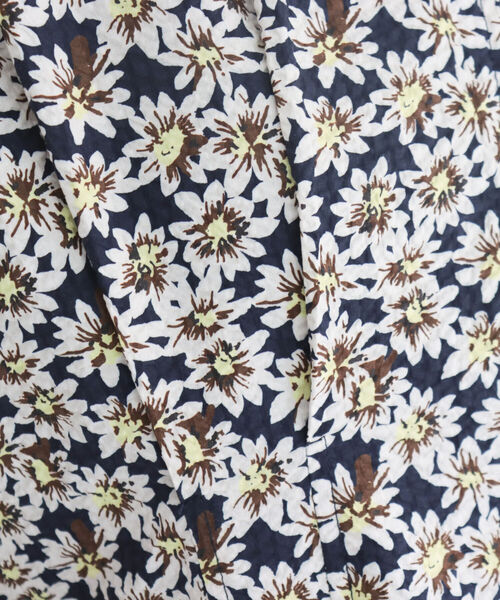 fredy emue（フレディエミュ）の「花柄／無地ウエストシェイプワンピース（ワンピース・レディース・ブルー系その他/ブラック・36/38）」の14枚目の写真