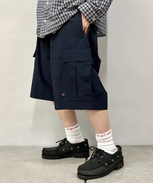 WHO'S WHO gallery(フーズフーギャラリー)の「COOPERパラシュートワイドショーツ(カーゴパンツ・メンズ・ホワイト/インディゴブルー/ネイビー/ベージュ/カーキ/ブラック・FREE)」の6枚目の写真