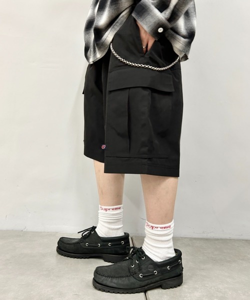 WHO'S WHO gallery(フーズフーギャラリー)の「COOPERパラシュートワイドショーツ(カーゴパンツ・メンズ・ホワイト/インディゴブルー/ネイビー/ベージュ/カーキ/ブラック・FREE)」の3枚目の写真