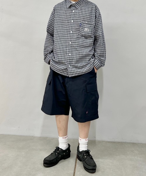 WHO'S WHO gallery(フーズフーギャラリー)の「COOPERパラシュートワイドショーツ(カーゴパンツ・メンズ・ホワイト/インディゴブルー/ネイビー/ベージュ/カーキ/ブラック・FREE)」の9枚目の写真