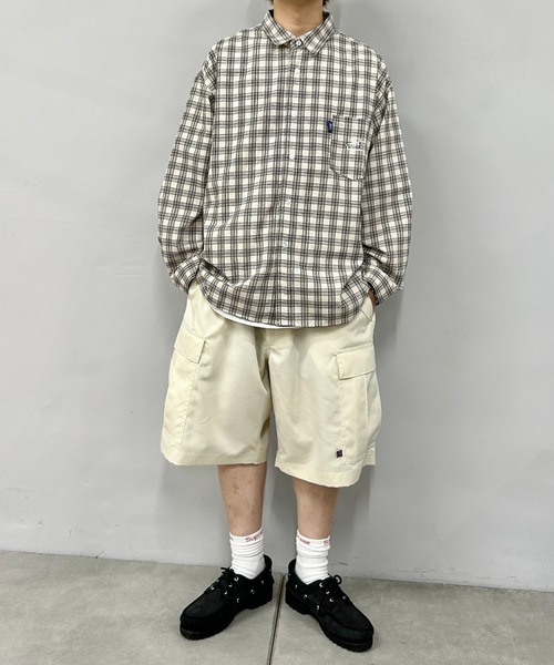 WHO'S WHO gallery(フーズフーギャラリー)の「COOPERパラシュートワイドショーツ(カーゴパンツ・メンズ・ホワイト/インディゴブルー/ネイビー/ベージュ/カーキ/ブラック・FREE)」の10枚目の写真