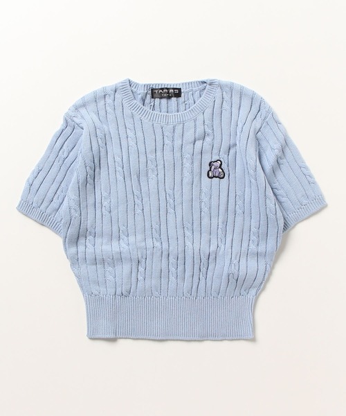 セール】『TRAVAS TOKYO/トラバス トーキョー』Cropped knit Tee