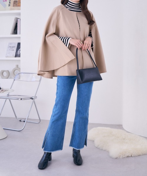 Ada.(エイダ)の「クリスマス前の特別プライス!今なら490円!スリット デザインデニム(デニムパンツ・レディース・ネイビー/ライトブルー/ブラック・S/M/L)」の16枚目の写真