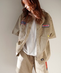 （What it isNt）ART BY MARKGONZALES | 【（What it isNt）ART BY MARKGONZALES / (ワットイットイズント) アートバイ マークゴンザレス 】 WORK SHIRT ( 半袖ワークシャツ )(シャツ/ブラウス)