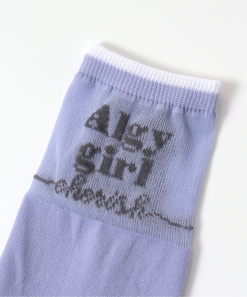 algy（アルジー）の「フレンチロゴシースルークルーソックス（ソックス/靴下・キッズ・ラベンダー/ミント/オフホワイト・21/24）」の4枚目の写真