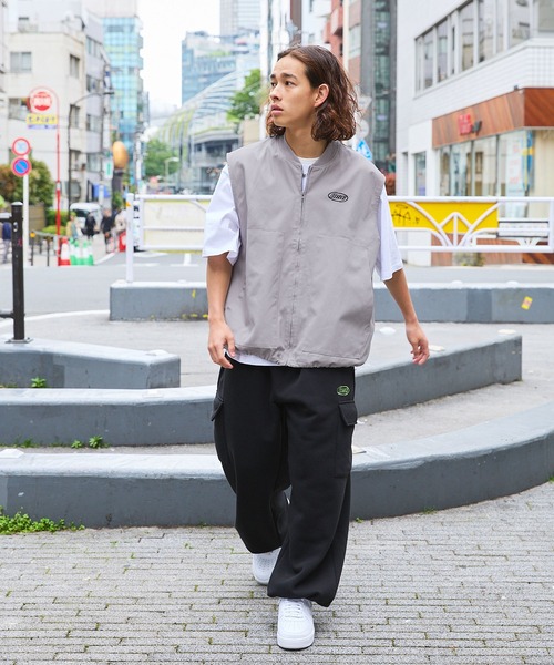 MSG（エムエスジー）の「ワンポイント刺繍ロゴワークベスト（ベスト・メンズ・ラベンダー/ブラウン/ベージュ系/ブラック/ブルーグレー/ライトベージュ・L/M/S/XL）」の17枚目の写真