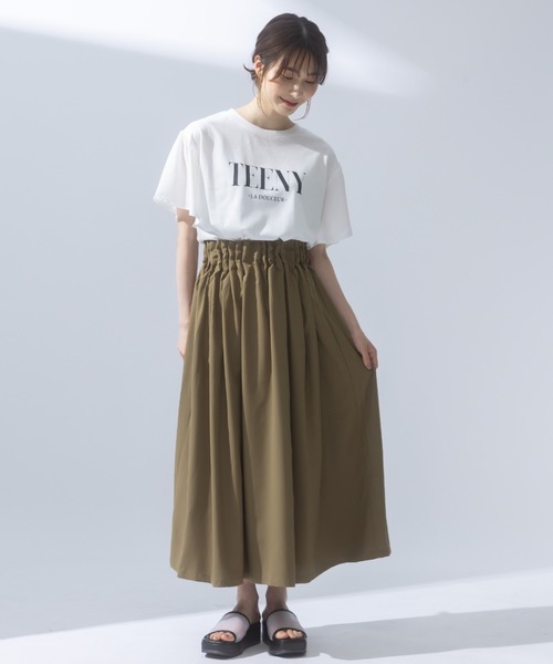 AnNet(アネット)の「ウエストゴム ギャザー フレア ロングスカート(スカート・レディース・カーキ/ブラック/ベージュ・4L/3L/LL)」の20枚目の写真