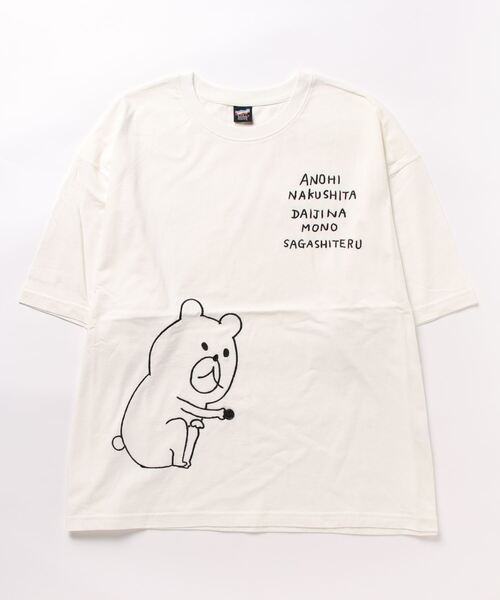 ScoLar Parity（スカラーパリティ）の「332011：あの日なくした大事なものを探しているクマ刺繍T（Tシャツ/カットソー・メンズ・オフホワイト/ブラック/グリーン・M）」の18枚目の写真
