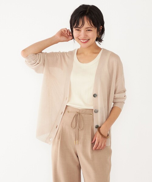 EPOCA♡エポカ　レーヨン　シアーカーディガン　ピンク　ウォッシャブル 店舗在庫 - 〈追加〉【2WAY】シアーカーディガン - ピンク (63