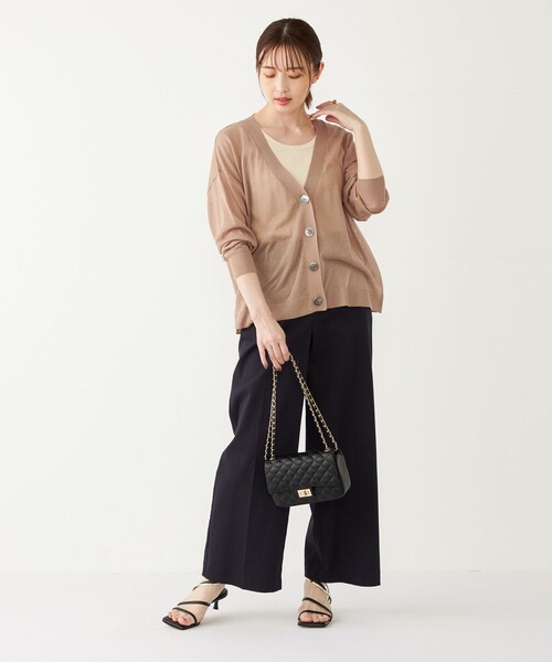 セール】SHIPS Colors:〈手洗い可能〉レーヨン ナイロン シアー V