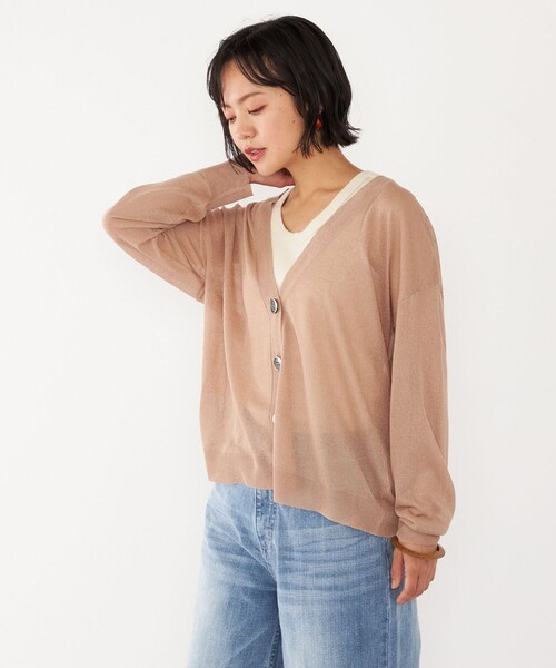 EPOCA♡エポカ　レーヨン　シアーカーディガン　ピンク　ウォッシャブル 店舗在庫 - 〈追加〉【2WAY】シアーカーディガン - ピンク (63