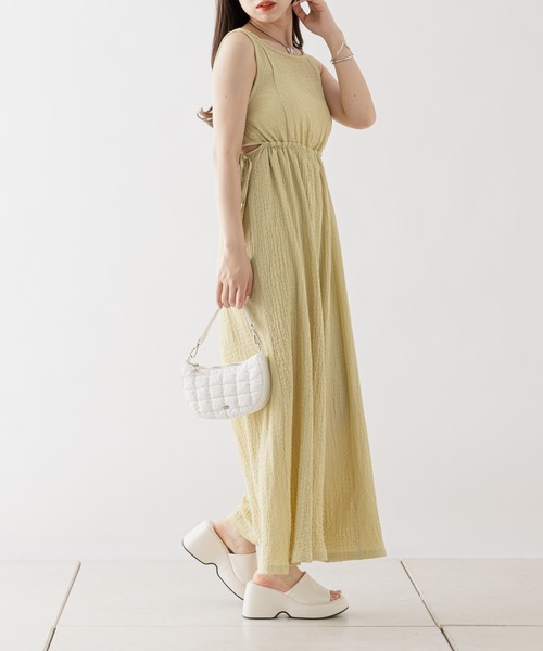 Chico（チコ）の「BACKサイド開きサロペット（サロペット/オーバーオール・レディース・ホワイト/ブラック/グリーン系その他・FREE）」の19枚目の写真