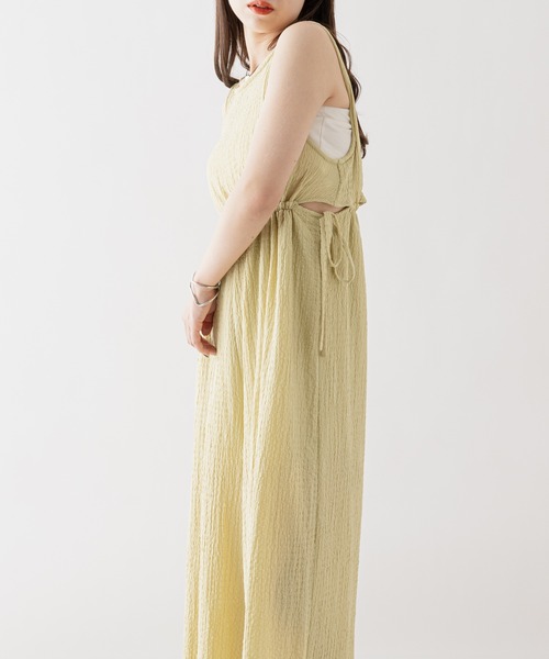 Chico（チコ）の「BACKサイド開きサロペット（サロペット/オーバーオール・レディース・ホワイト/ブラック/グリーン系その他・FREE）」の22枚目の写真