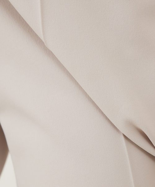 qualite（カリテ）の「ストレッチセンタープレスフレアパンツ（スラックス・レディース・ピンクベージュ/チャコールグレー/マスタード・34/38/40/36）」の18枚目の写真