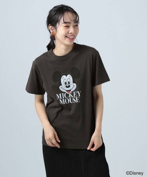 BAYFLOW(ベイフロー)の「ミッキー半袖Tシャツ(Tシャツ/カットソー・レディース・チャコール/サックスブルー/オフホワイト・FREE)」の20枚目の写真