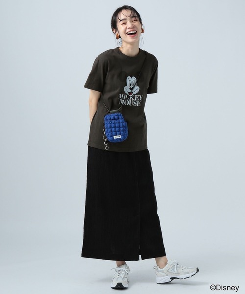 BAYFLOW(ベイフロー)の「ミッキー半袖Tシャツ(Tシャツ/カットソー・レディース・チャコール/サックスブルー/オフホワイト・FREE)」の16枚目の写真