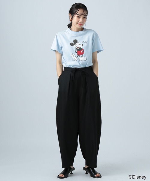 BAYFLOW(ベイフロー)の「ミッキー半袖Tシャツ(Tシャツ/カットソー・レディース・チャコール/サックスブルー/オフホワイト・FREE)」の17枚目の写真