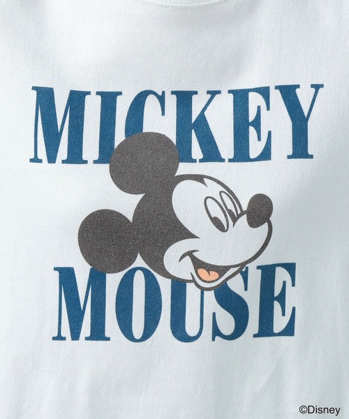 BAYFLOW(ベイフロー)の「ミッキー半袖Tシャツ(Tシャツ/カットソー・レディース・チャコール/サックスブルー/オフホワイト・FREE)」の18枚目の写真