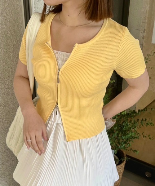 nemne store（ネンネストア）の「《Delfy》半袖ダブルジップ