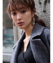 アンジュレートプレートピアス