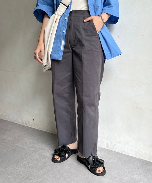 CPCM（シーピーシーエム）の「裾フリンジチノパンツ（チノパンツ・レディース・ベージュ/グレー/ブラック・SMALL）」の21枚目の写真