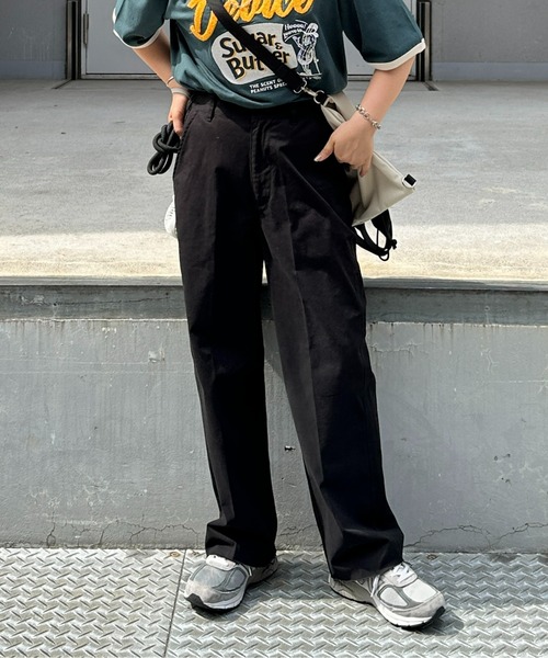 CPCM（シーピーシーエム）の「裾フリンジチノパンツ（チノパンツ・レディース・ベージュ/グレー/ブラック・SMALL）」の4枚目の写真