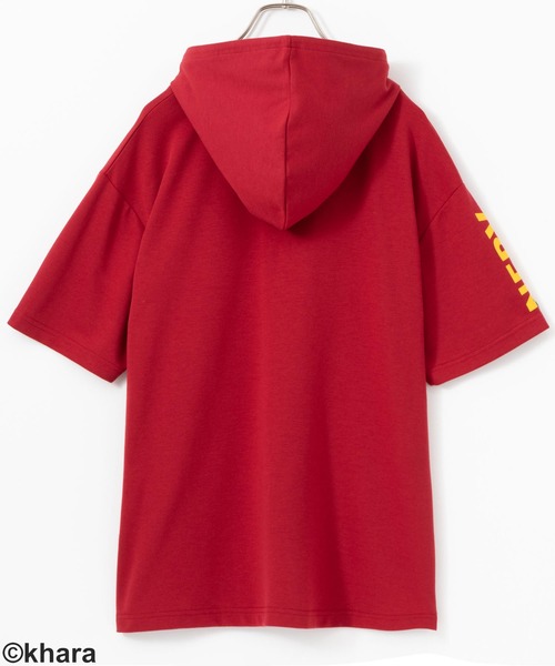 Mac-House（マックハウス）の「EVANGELION エヴァンゲリオン 機体カラーハーフジップ半袖Tパーカー（パーカー・メンズ・ネイビー/ブラック/レッド・L/XL/M）」の9枚目の写真