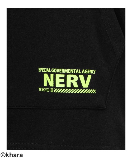 Mac-House（マックハウス）の「EVANGELION エヴァンゲリオン 機体カラーハーフジップ半袖Tパーカー（パーカー・メンズ・ネイビー/ブラック/レッド・L/XL/M）」の11枚目の写真