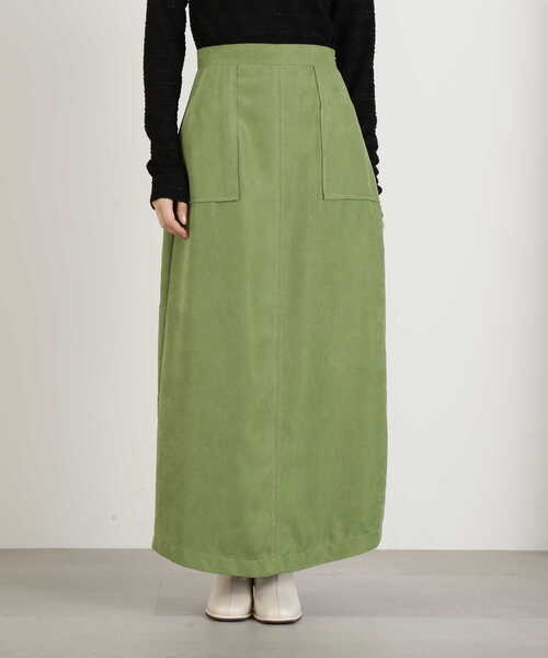 N.（N. Natural Beauty Basic）（エヌエヌナチュラルビューティーベーシック）の「【S Size Line】◆ハイウエストピーチロングタイトスカート（スカート・レディース・グレー/グリーン/ナチュラル・SMALL/MEDIUM）」の8枚目の写真