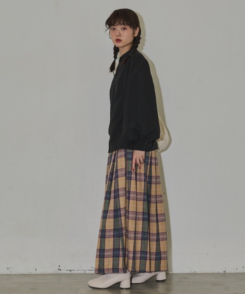 MERLOT(メルロー)の「ボリュームパフスリブラウス(シャツ/ブラウス・レディース・チェック/ブラック/ホワイト・FREE)」の19枚目の写真