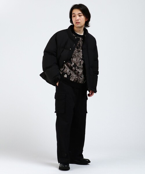 BEAMS HEART（ビームスハート）の「BEAMS HEART / ペイズリー ジャカード ニット（ニット/セーター・メンズ・ブラック/グレー・LARGE/SMALL/MEDIUM）」の13枚目の写真