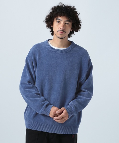 BAYFLOW(ベイフロー)の「Finedaysカラーニットプルオーバー(ニット/セーター・メンズ・ブルー/ワイン/カーキ/イエロー/ベージュ/チャコール・LARGE/MEDIUM/SMALL)」の19枚目の写真