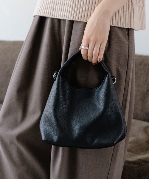 studio CLIP（スタディオクリップ）の「ワンマイルトート&ショルダーバッグ（ショルダーバッグ・レディース・キャメル/ライトグレー/ブラック/ダークブラウン・FREE）」の7枚目の写真