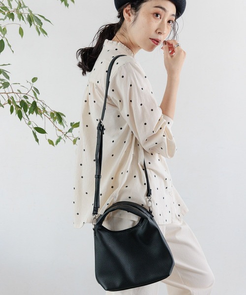 studio CLIP（スタディオクリップ）の「ワンマイルトート&ショルダーバッグ（ショルダーバッグ・レディース・キャメル/ライトグレー/ブラック/ダークブラウン・FREE）」の11枚目の写真