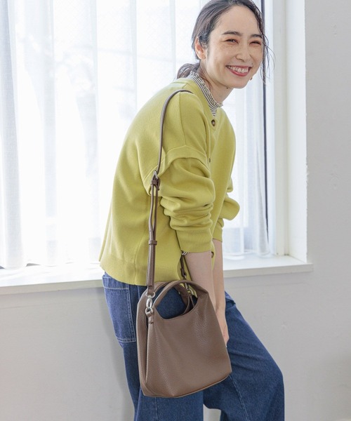 studio CLIP（スタディオクリップ）の「ワンマイルトート&ショルダーバッグ（ショルダーバッグ・レディース・キャメル/ライトグレー/ブラック/ダークブラウン・FREE）」の14枚目の写真