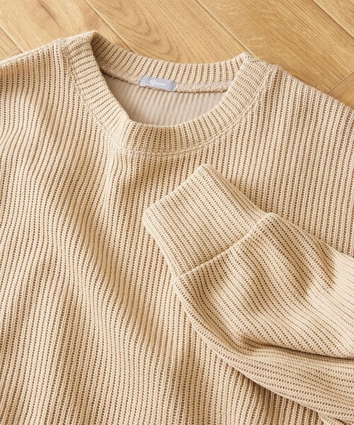 JOURNAL STANDARD relume(ジャーナルスタンダード レリューム)の「カラーアゼニットプルオーバー(ニット/セーター・メンズ・グリーン/ブラック/ネイビー/ベージュ/イエロー・LARGE/MEDIUM)」の1枚目の写真