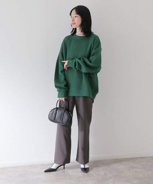 JOURNAL STANDARD relume(ジャーナルスタンダード レリューム)の「カラーアゼニットプルオーバー(ニット/セーター・メンズ・グリーン/ブラック/ネイビー/ベージュ/イエロー・LARGE/MEDIUM)」の7枚目の写真