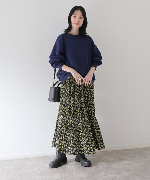 JOURNAL STANDARD relume(ジャーナルスタンダード レリューム)の「カラーアゼニットプルオーバー(ニット/セーター・メンズ・グリーン/ブラック/ネイビー/ベージュ/イエロー・LARGE/MEDIUM)」の9枚目の写真